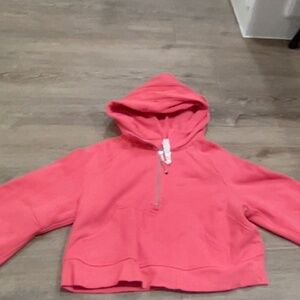 Lululemon Scuba Oversized Half Zip Hoodie size XS/S HOT PINK